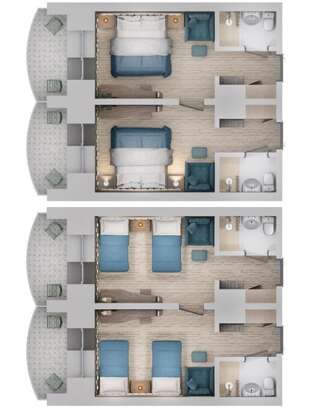 Гостиница Родник Алтая Белокуриха Семейный 2-комнатный Коннект, Корпус: «Здравница»-12